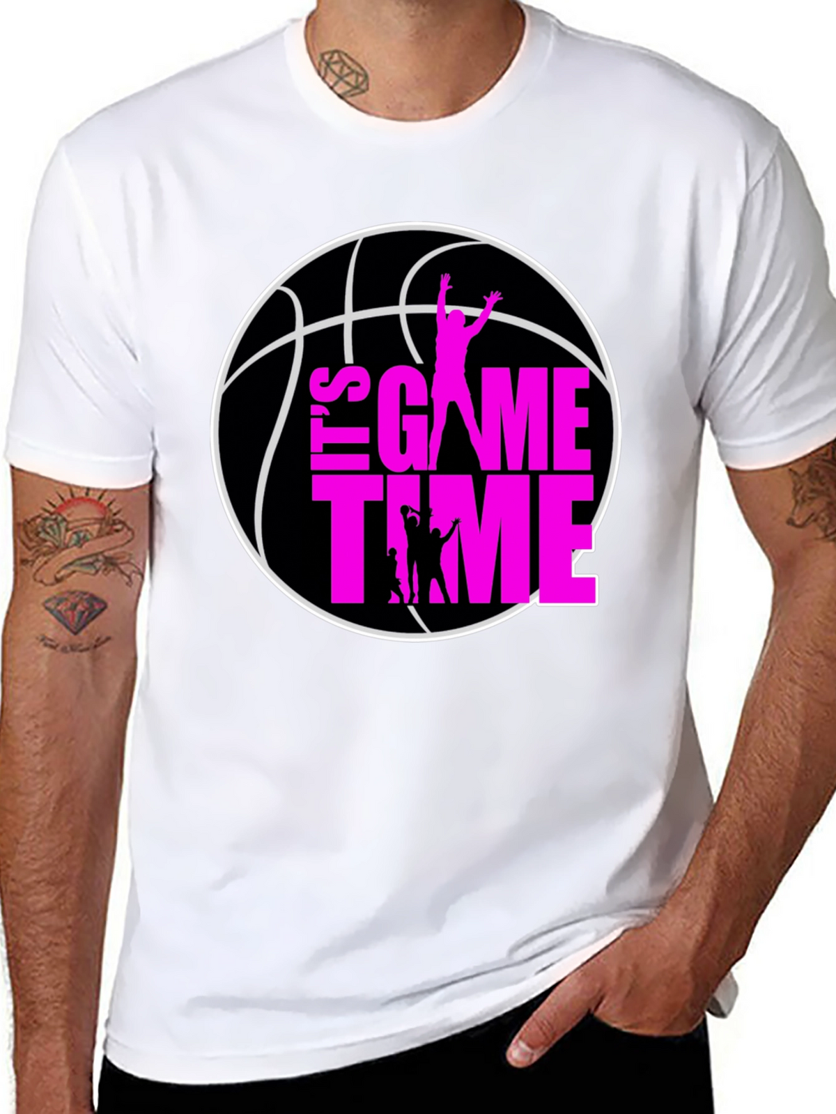 Its Game Time Basketball Graphic Tee