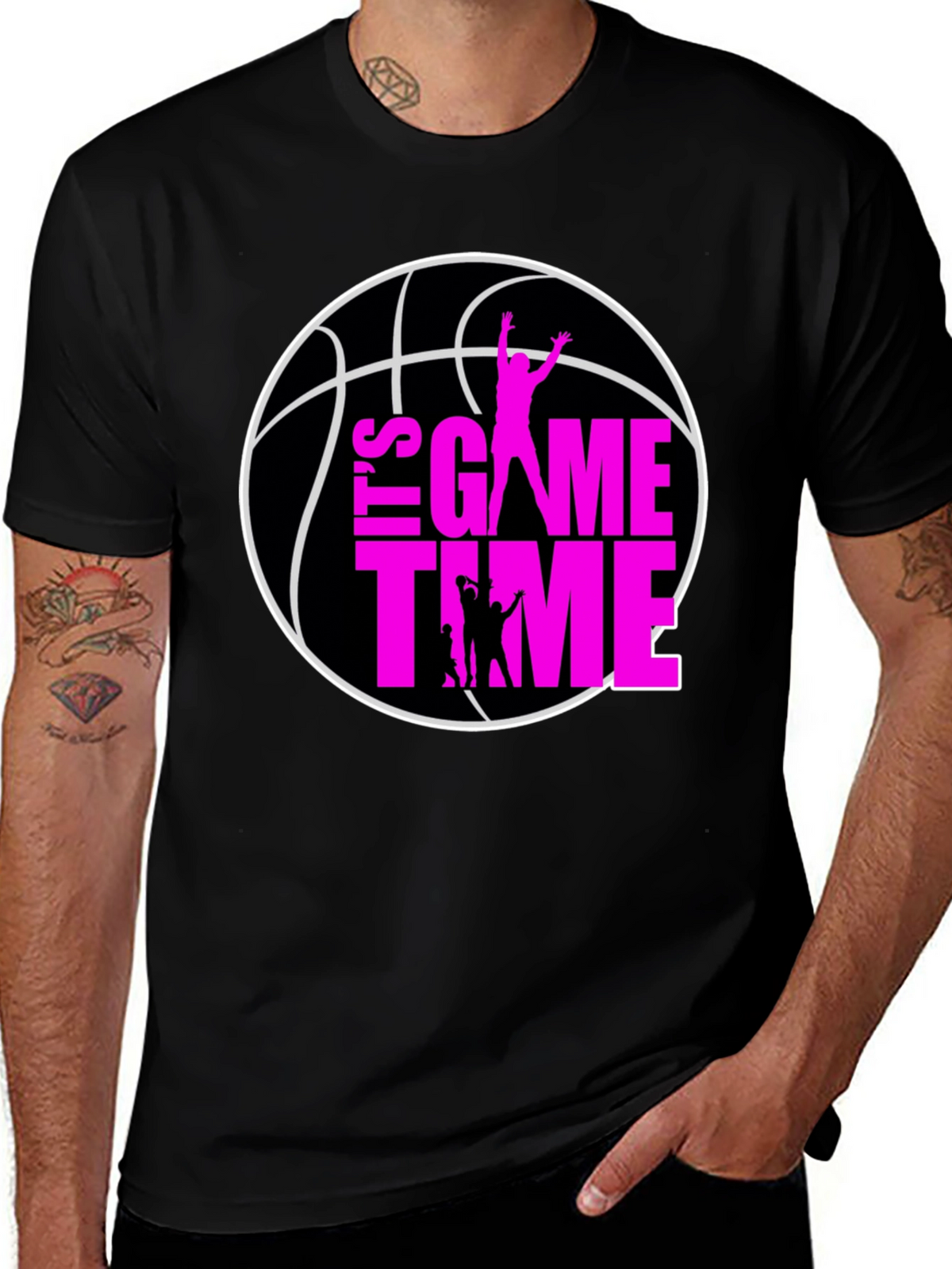 Its Game Time Basketball Graphic Tee
