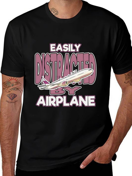 Easily Distracted by Airplane T-Shirt
