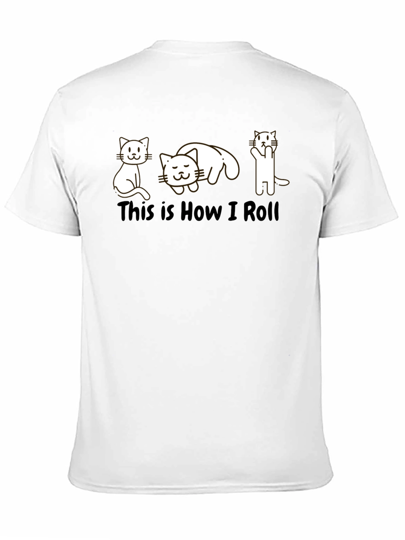 This is How I Roll Cat Graphic T-Shirt