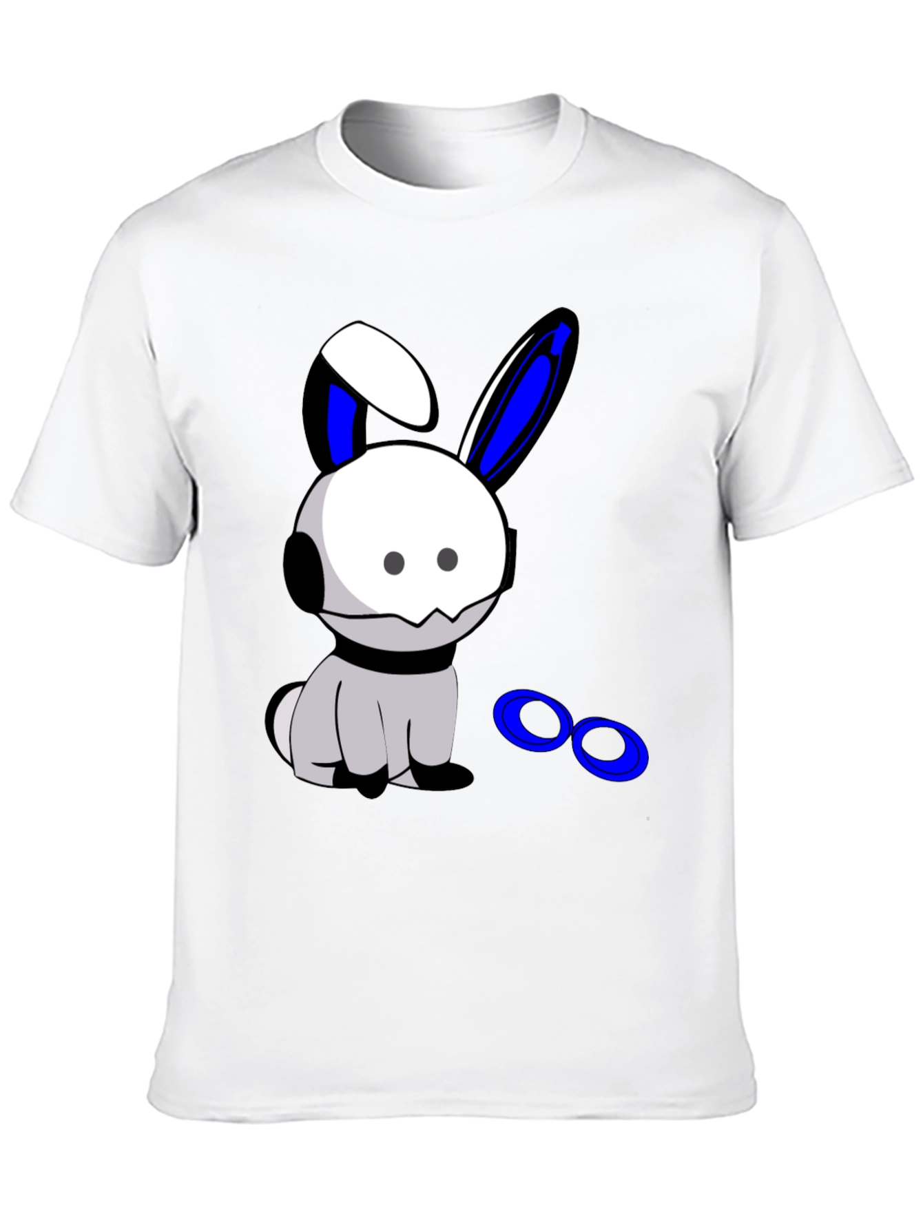 Cool Bunny Graphic Black T-Shirt