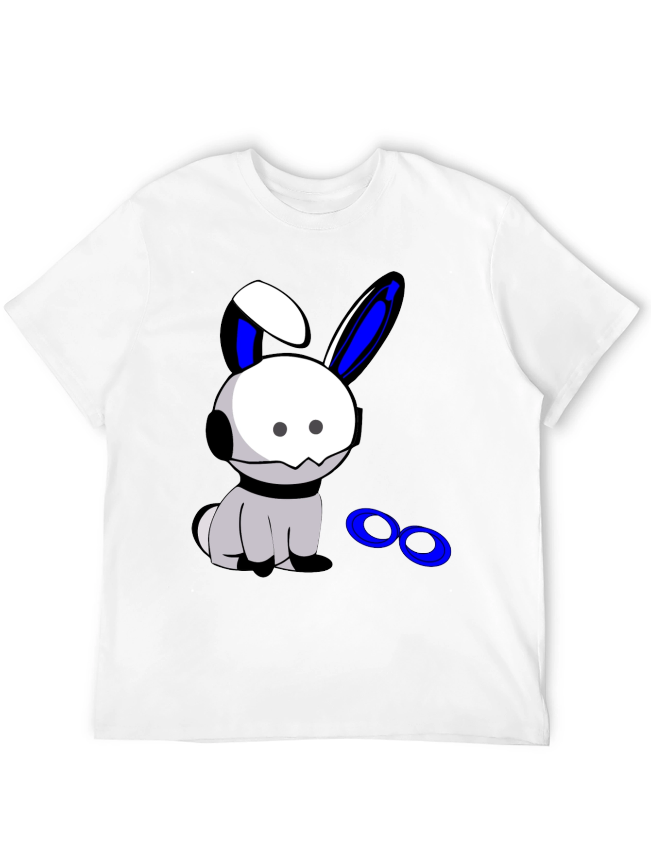 Cool Bunny Graphic Black T-Shirt