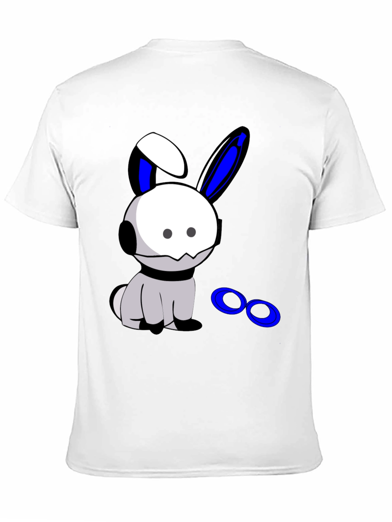 Cool Bunny Graphic Black T-Shirt
