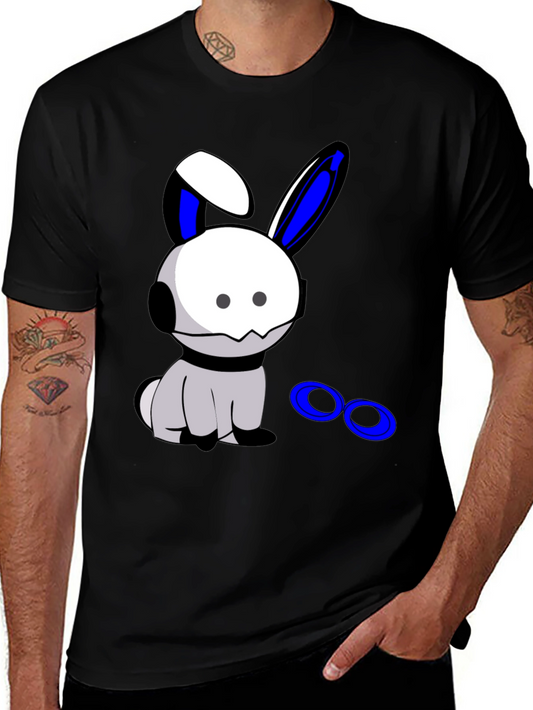 Cool Bunny Graphic Black T-Shirt