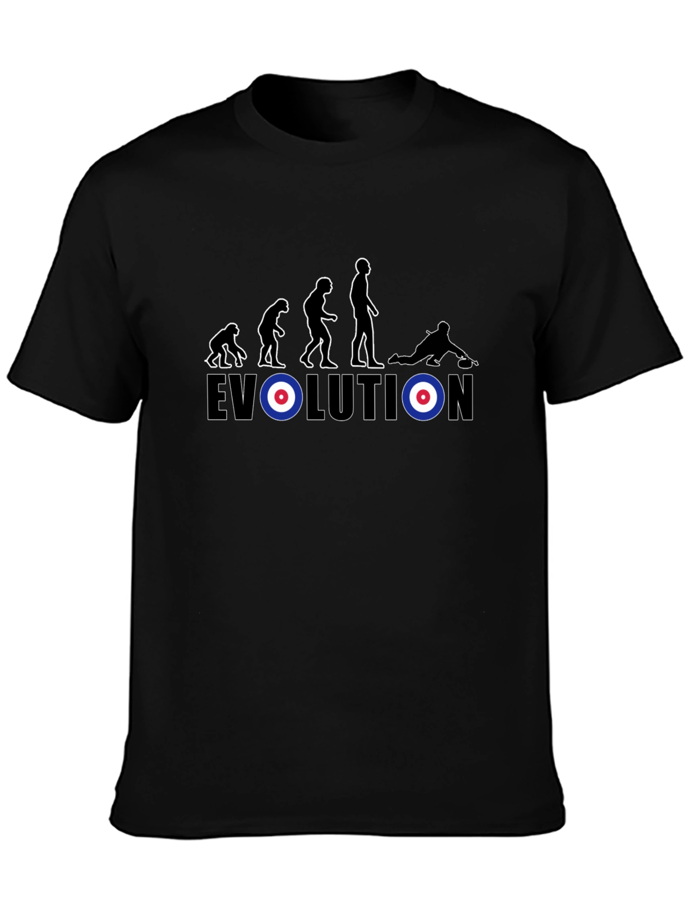 Evolution Curling T-Shirt - Funny Sport Tee