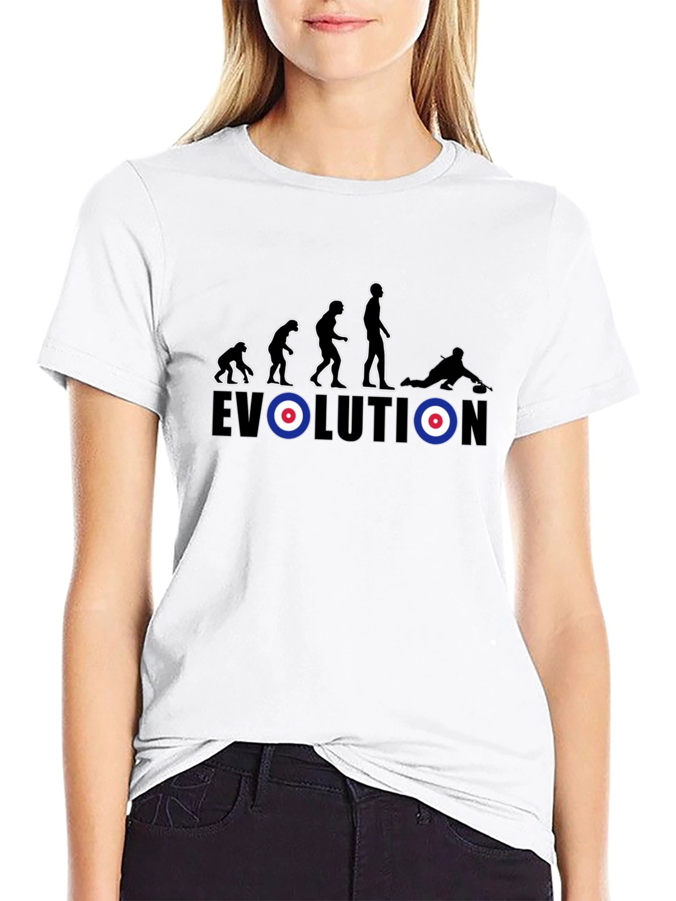 Evolution Curling T-Shirt - Funny Sport Tee