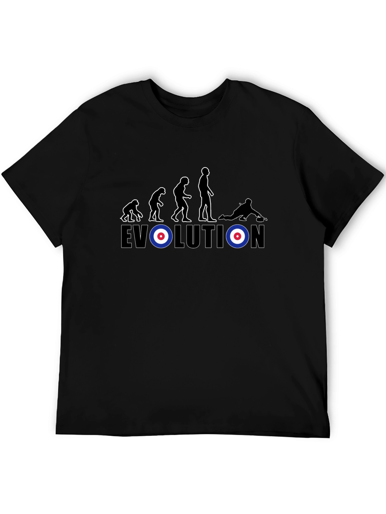 Evolution Curling T-Shirt - Funny Sport Tee