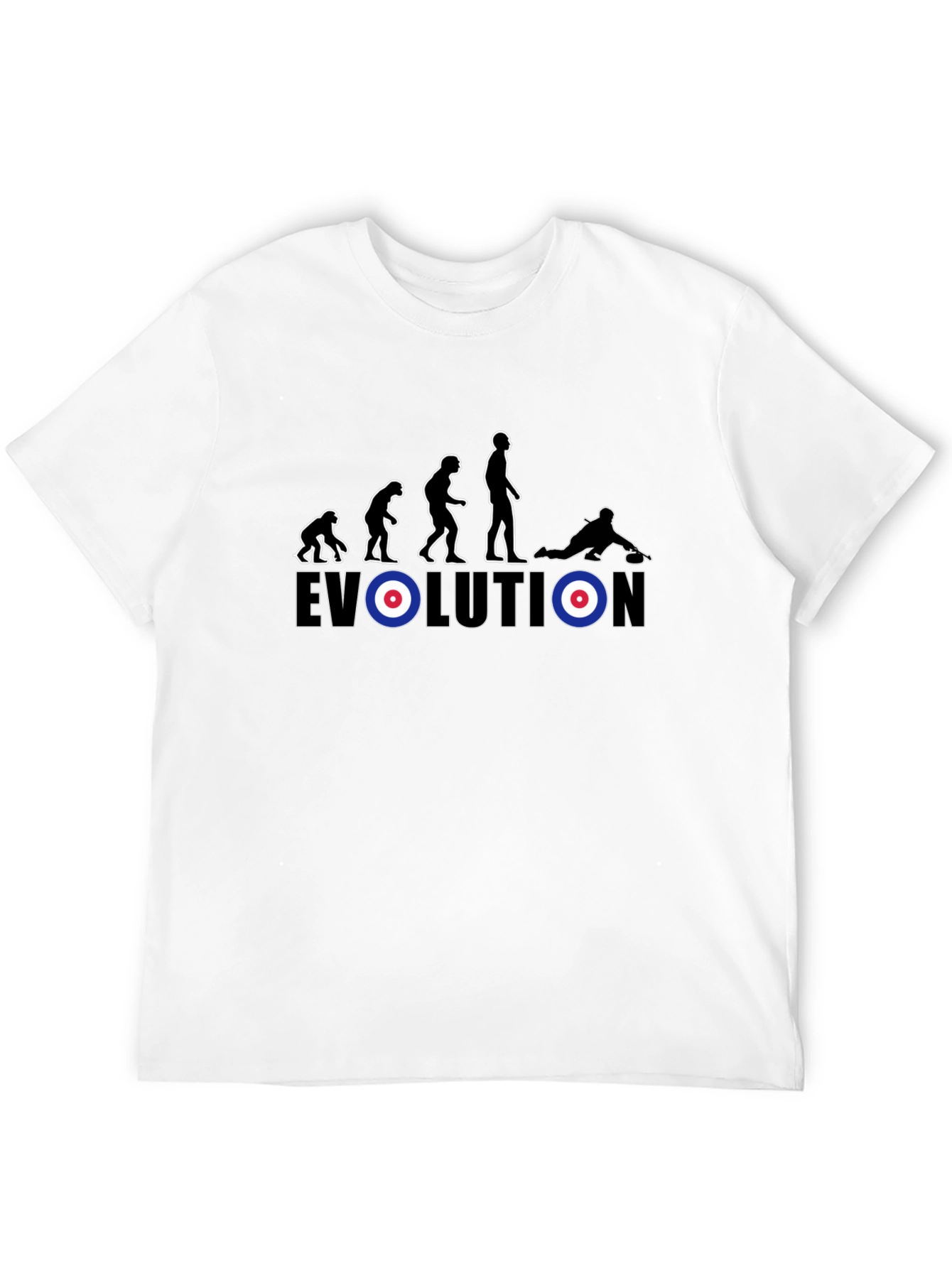 Evolution Curling T-Shirt - Funny Sport Tee