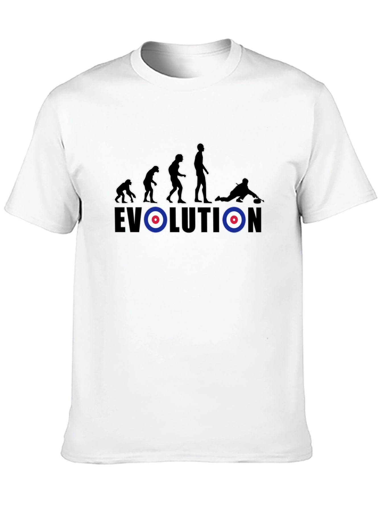 Evolution Curling T-Shirt - Funny Sport Tee