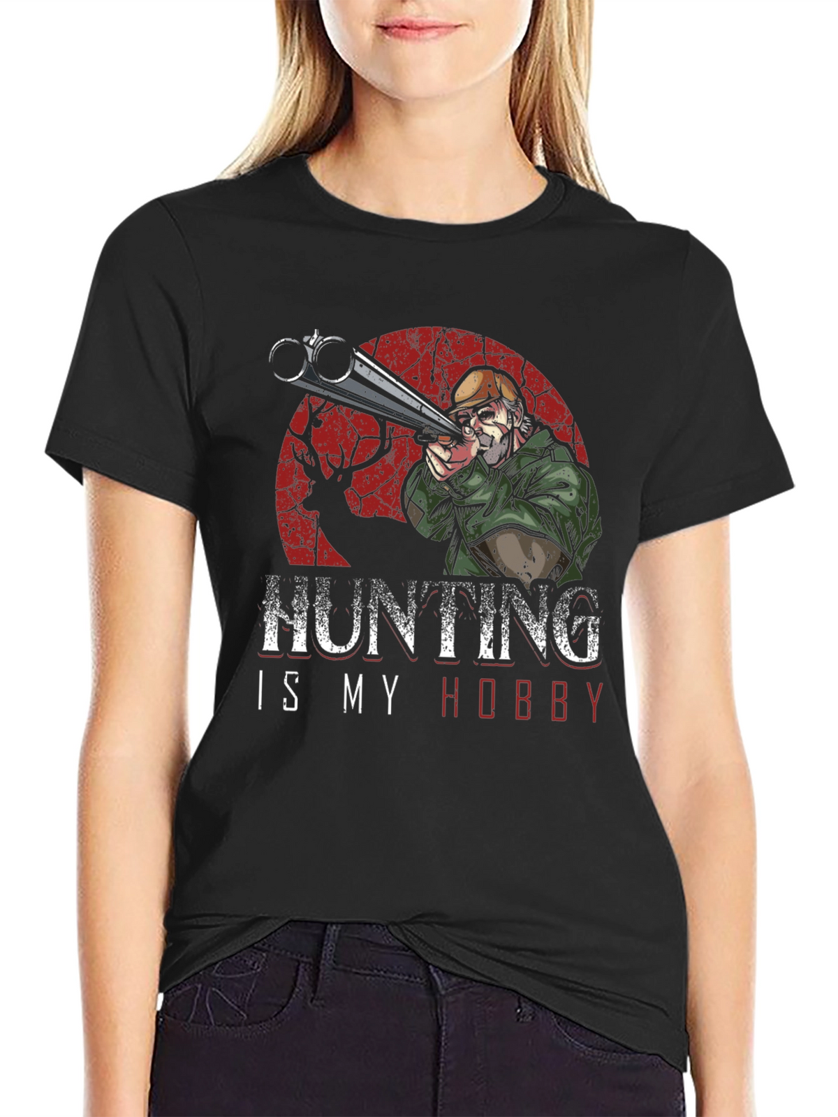 Hunting Is My Hobby Graphic T-Shirt