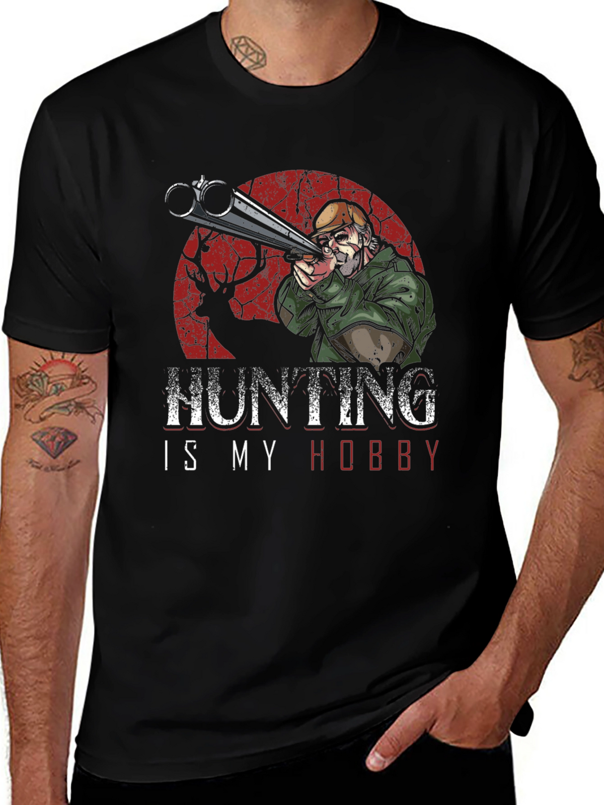 Hunting Is My Hobby Graphic T-Shirt