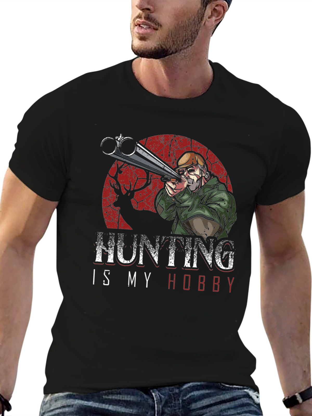 Hunting Is My Hobby Graphic T-Shirt