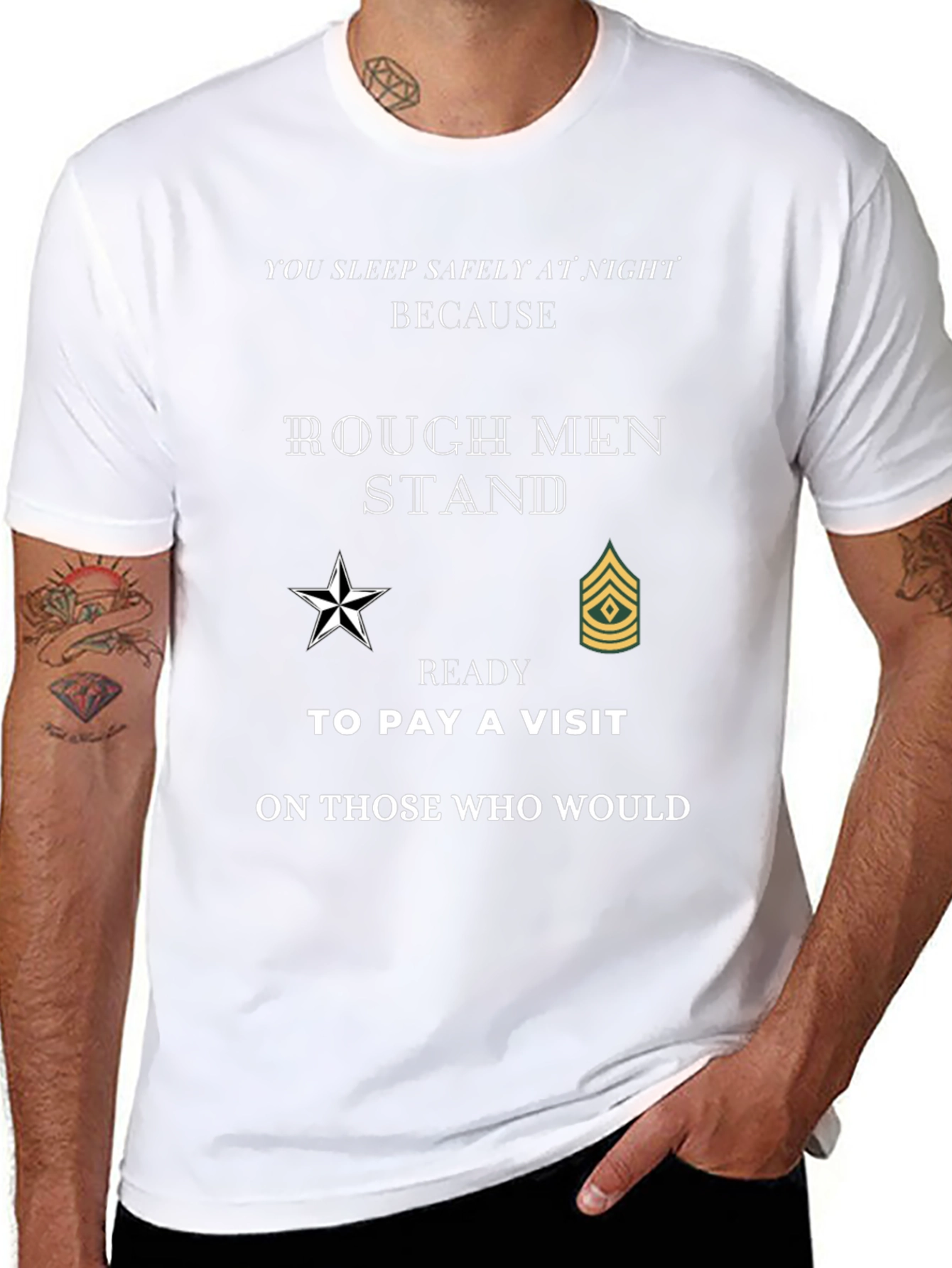 Rough Men Stand Patriotic T-Shirt