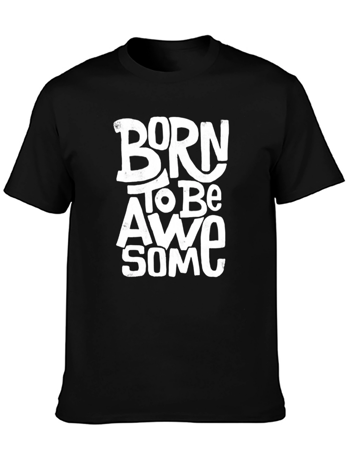 Born To Be Awesome Graphic Tee - Black