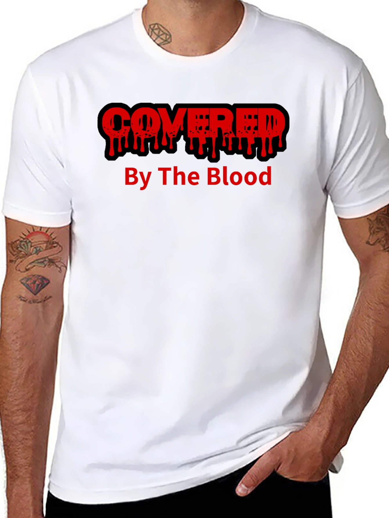 Covered By The Blood Graphic T-Shirt