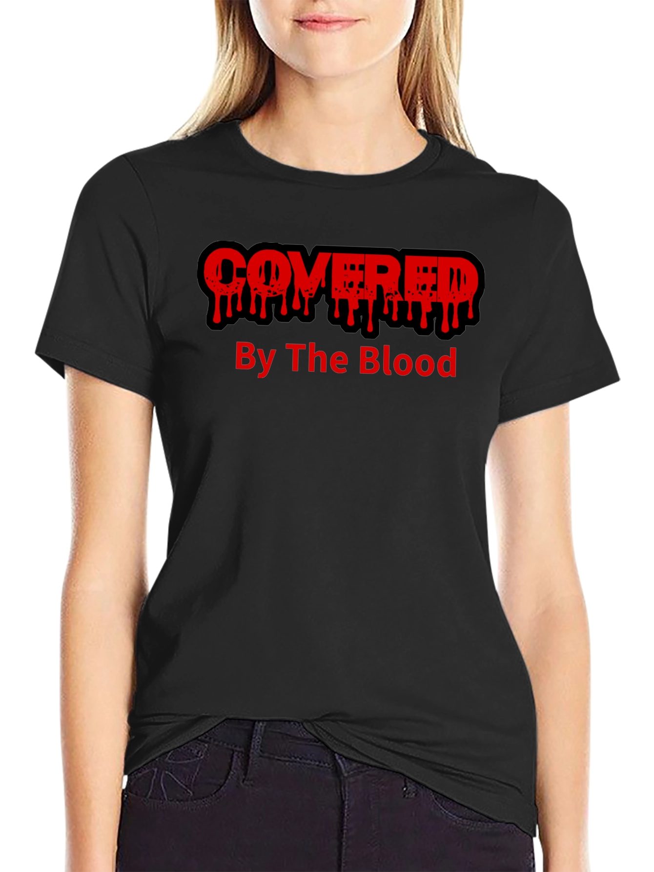 Covered By The Blood Graphic T-Shirt