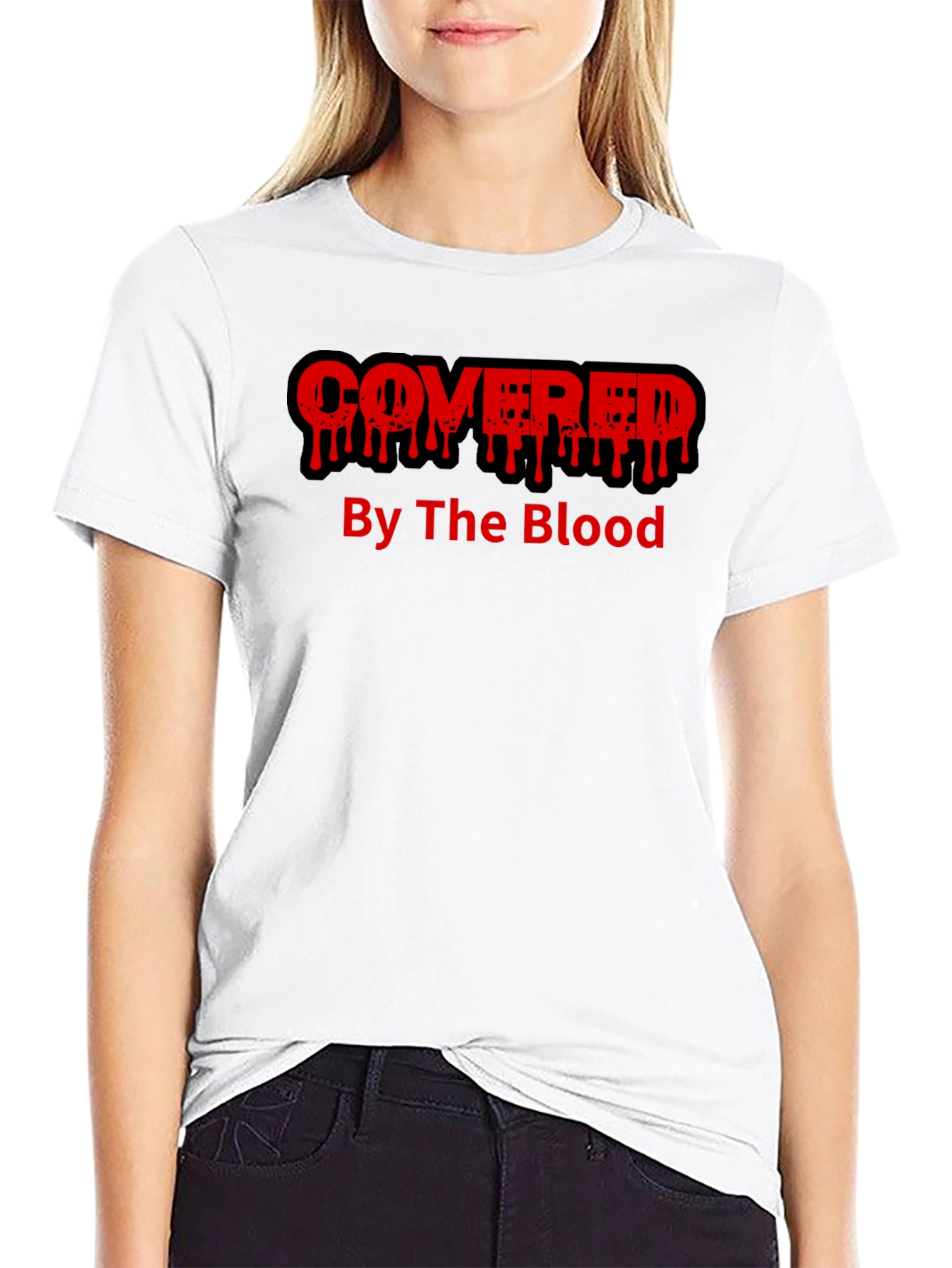 Covered By The Blood Graphic T-Shirt