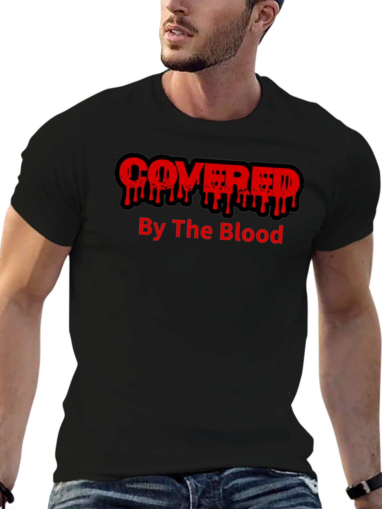 Covered By The Blood Graphic T-Shirt