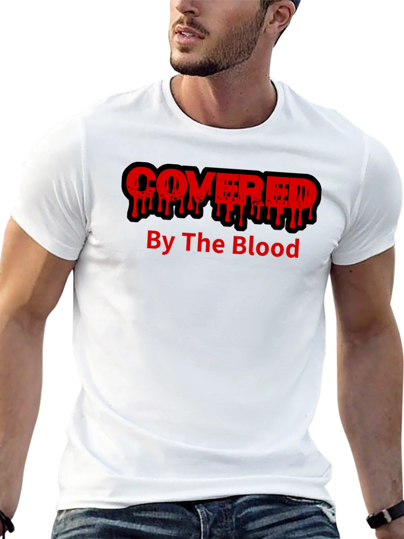 Covered By The Blood Graphic T-Shirt