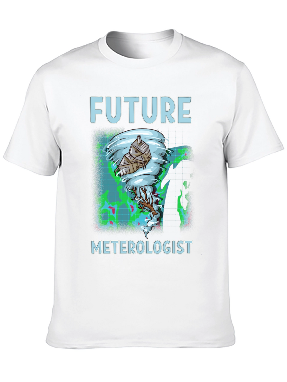 Future Meterologist Tornado House Graphic T-Shirt
