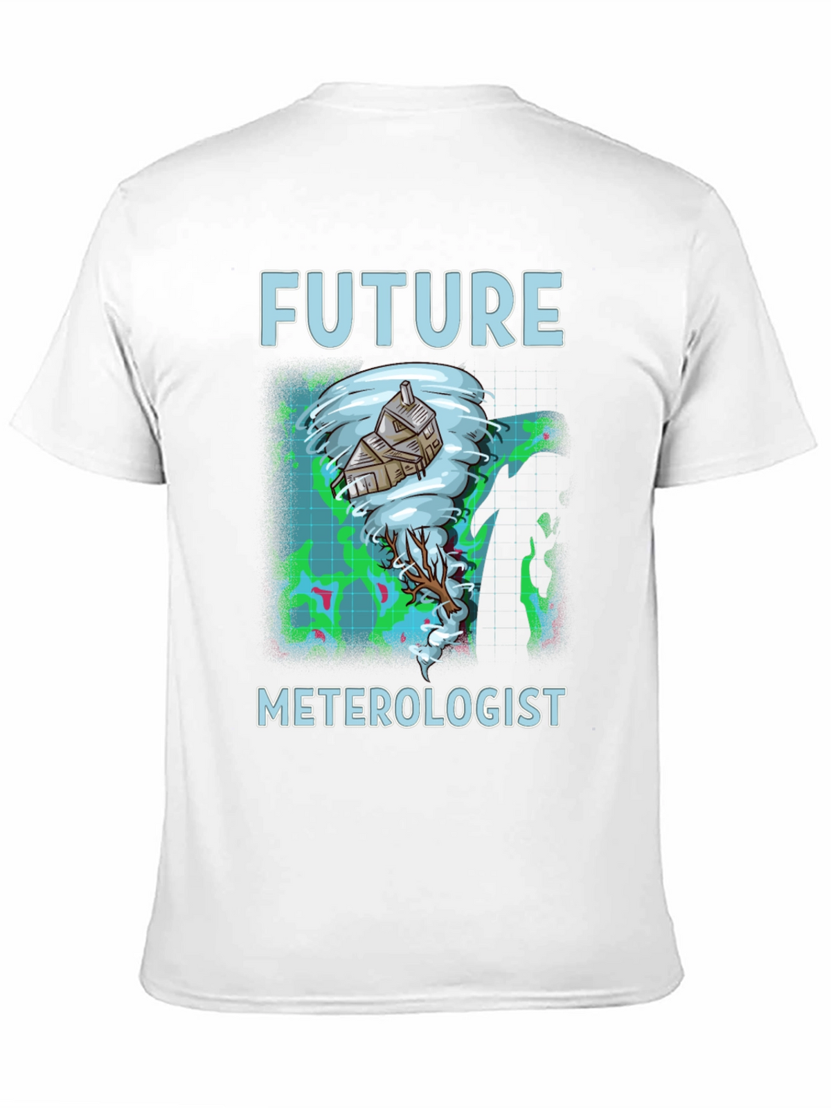 Future Meterologist Tornado House Graphic T-Shirt