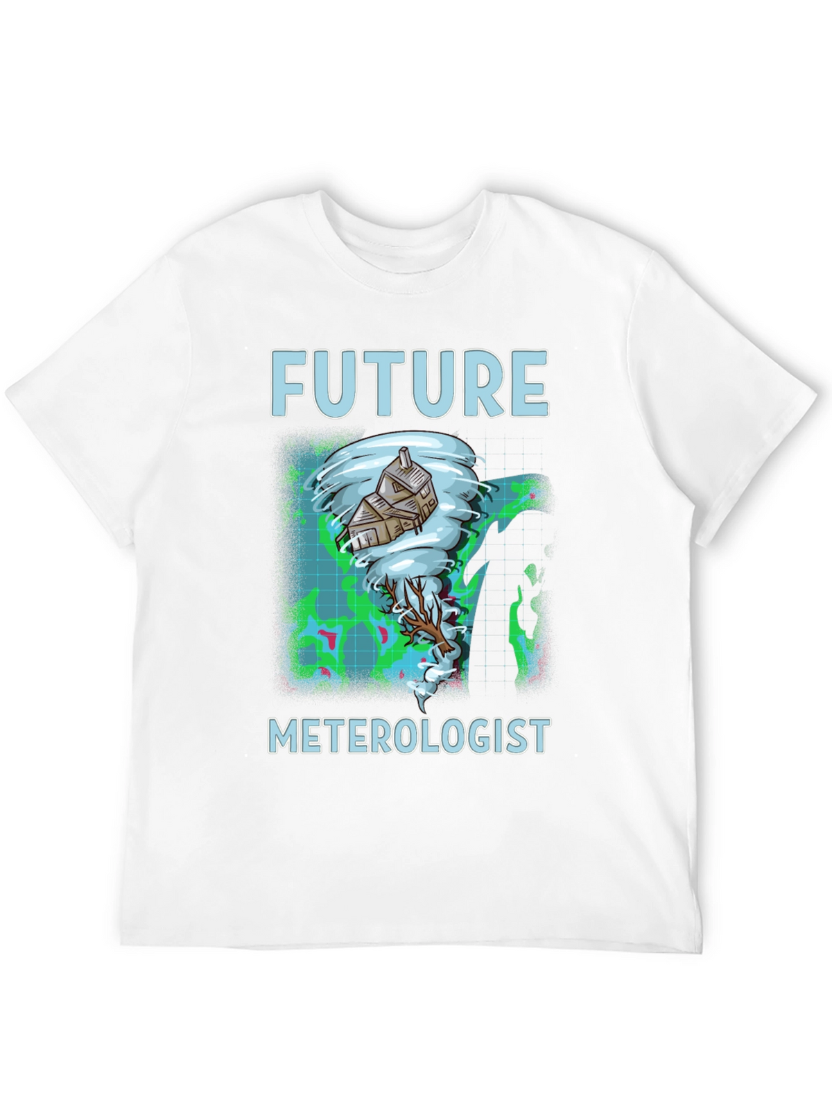Future Meterologist Tornado House Graphic T-Shirt