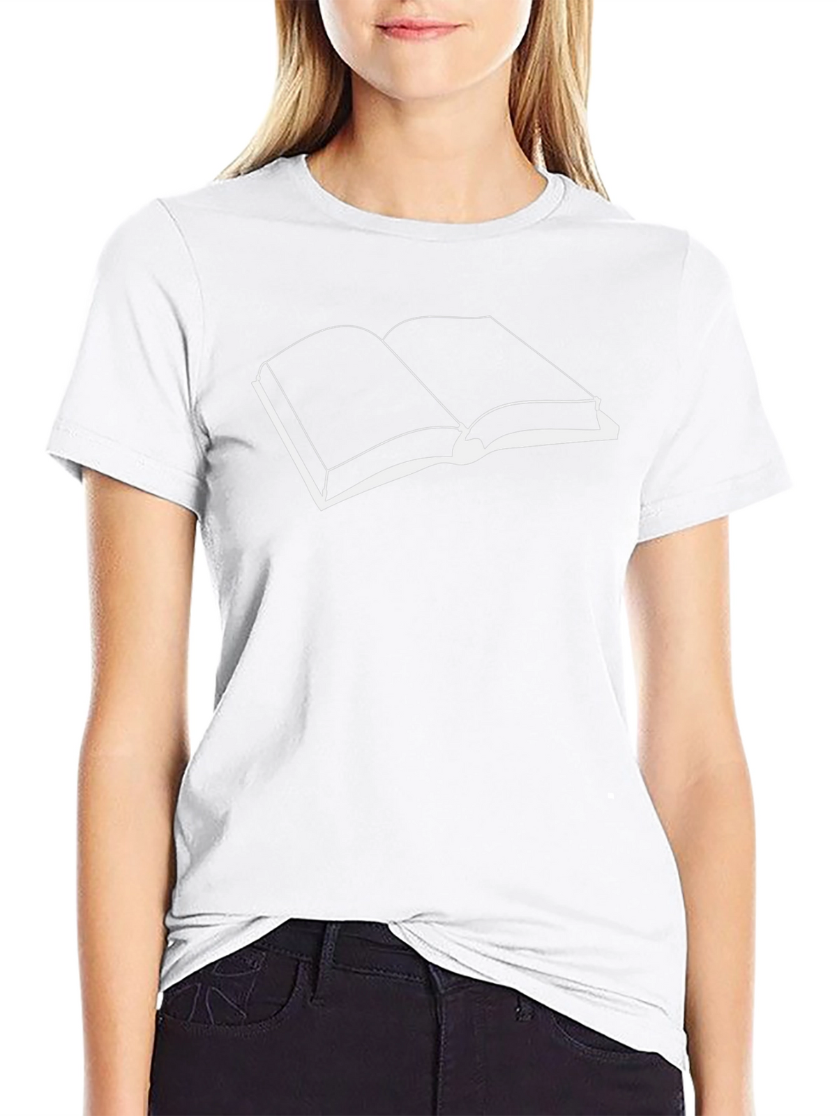 Open Book Black T-Shirt - Read in Style!