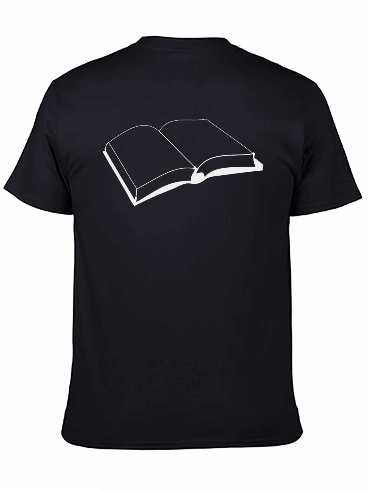 Open Book Black T-Shirt - Read in Style!