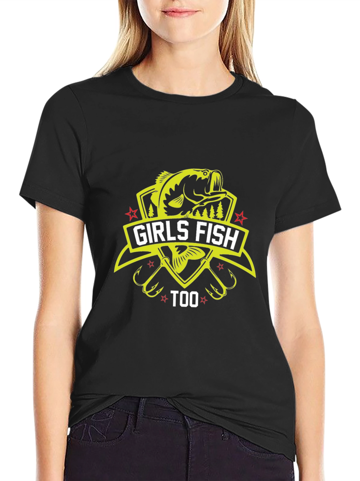 Girls Fish Too T-Shirt - Fishing Apparel