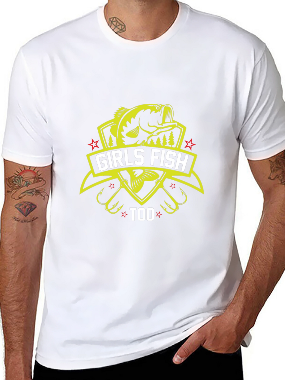 Girls Fish Too T-Shirt - Fishing Apparel