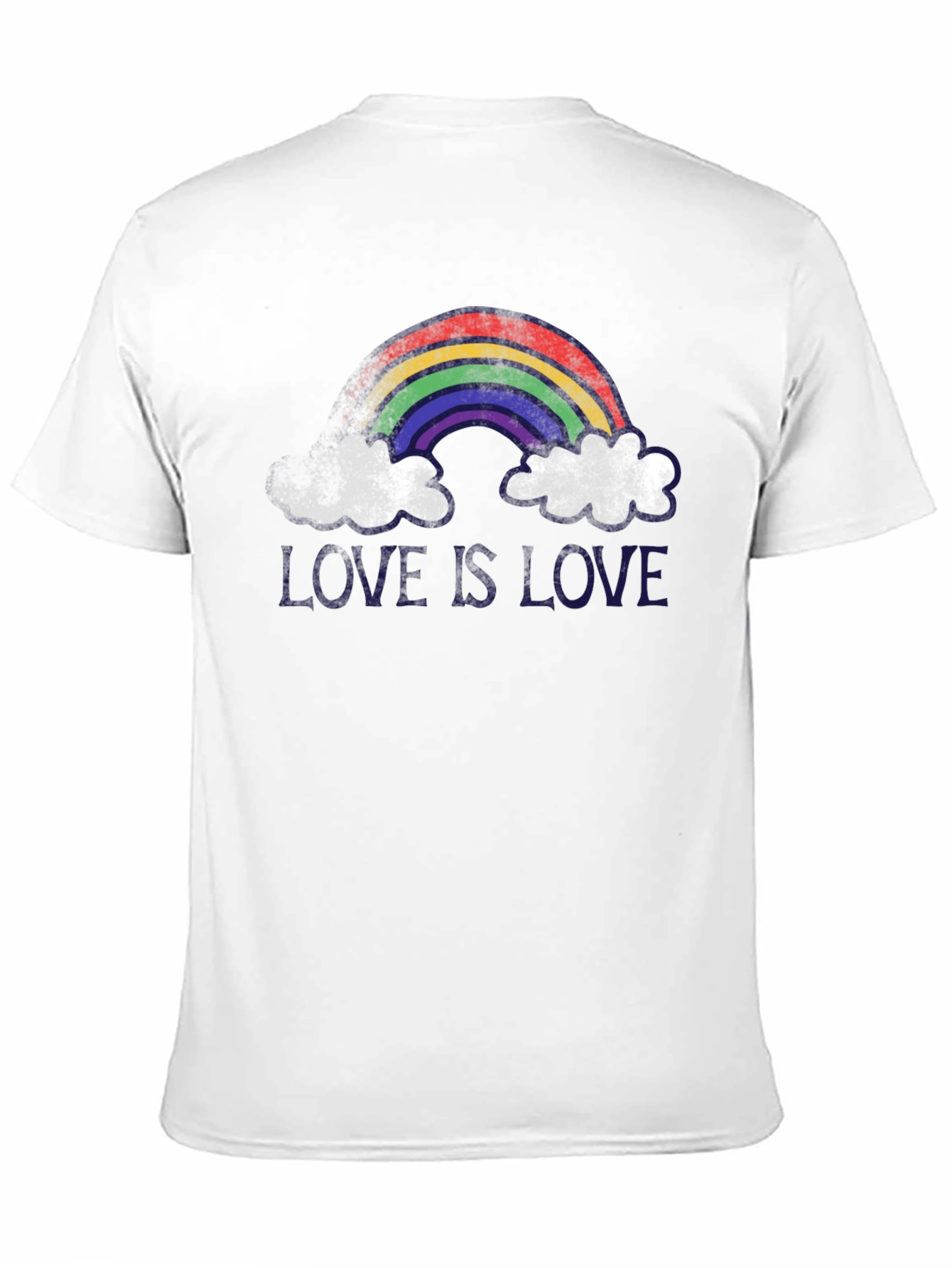 Love is Love Rainbow Graphic Tee - Black