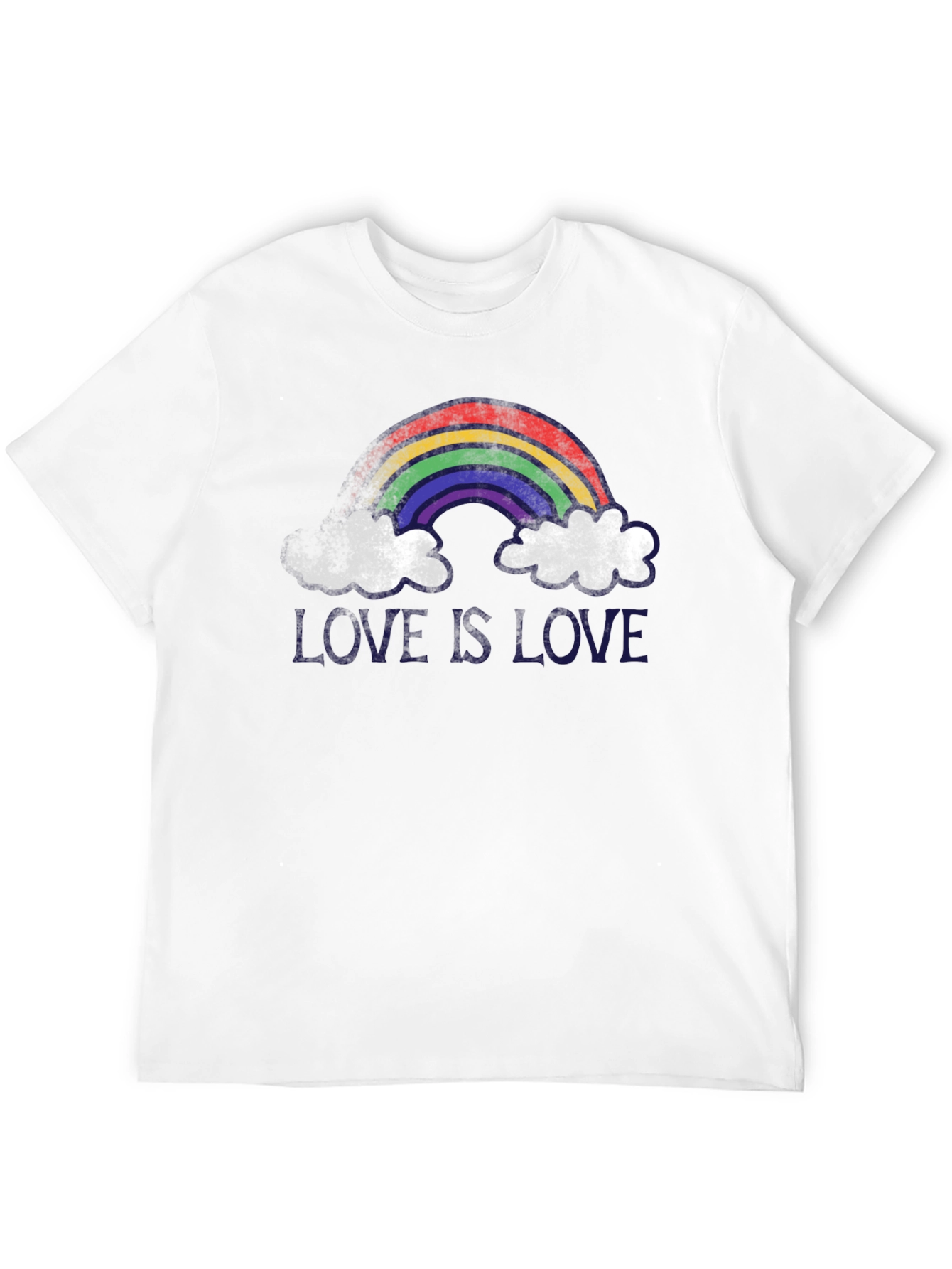 Love is Love Rainbow Graphic Tee - Black