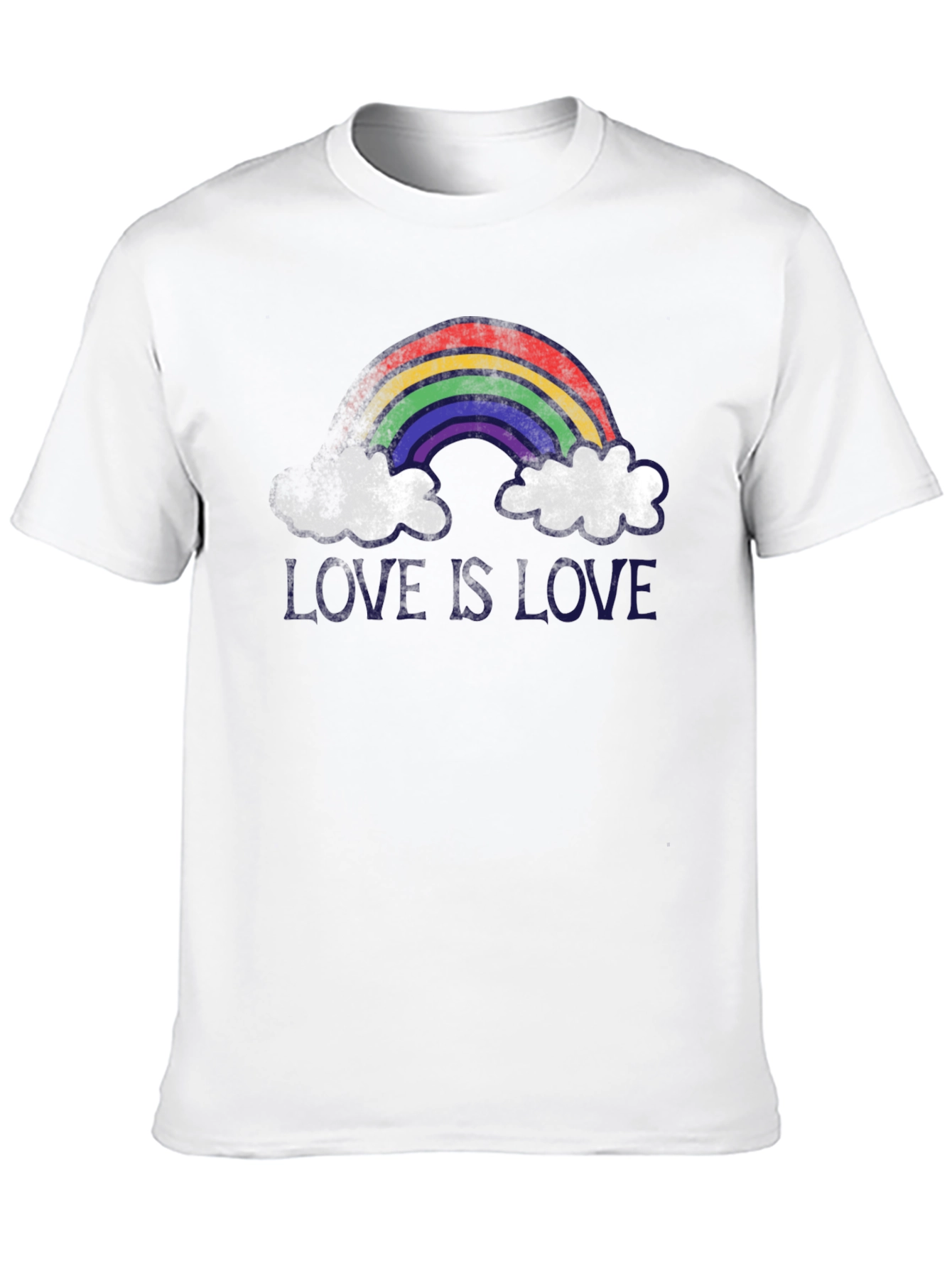 Love is Love Rainbow Graphic Tee - Black
