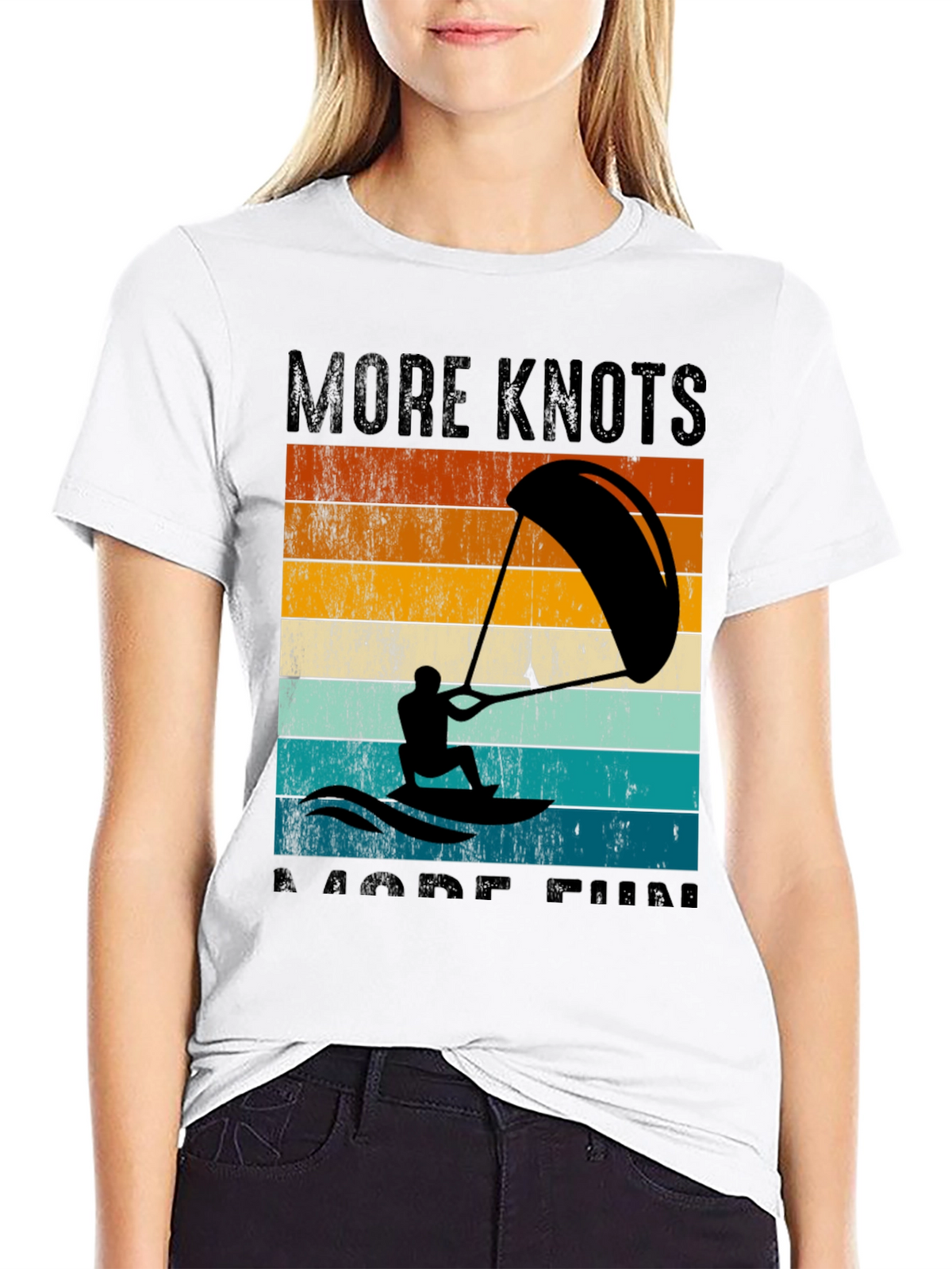 Kitesurfing T-Shirt - More Knots More Fun