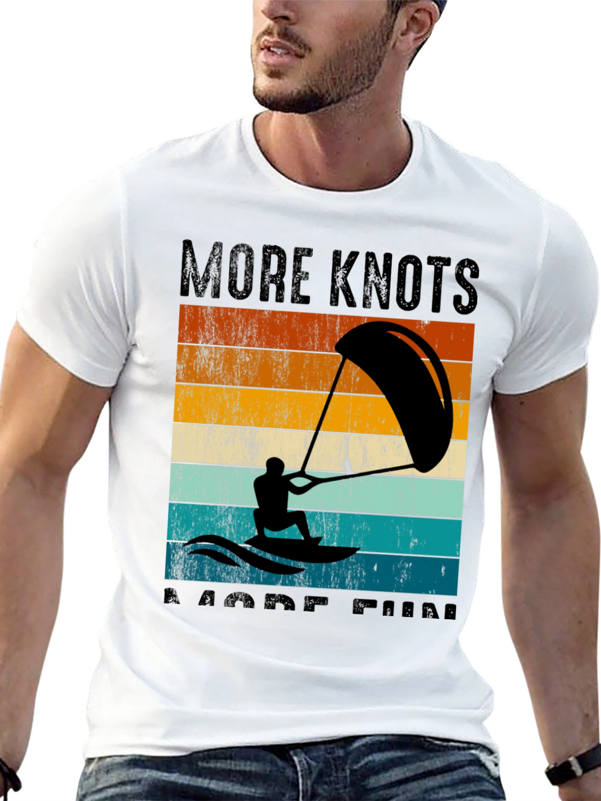 Kitesurfing T-Shirt - More Knots More Fun