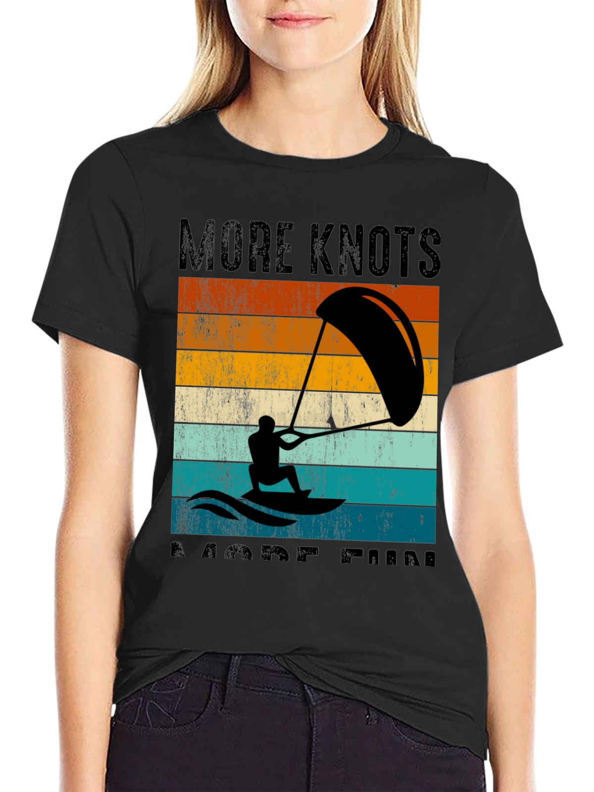 Kitesurfing T-Shirt - More Knots More Fun