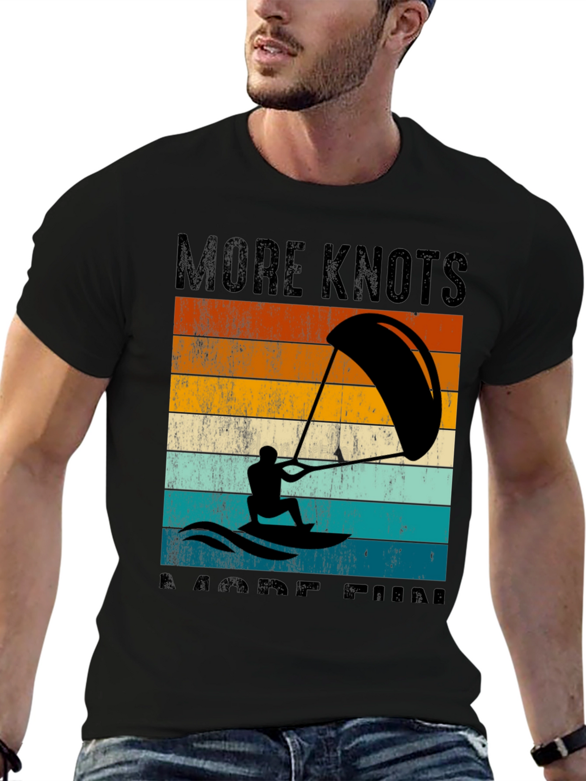 Kitesurfing T-Shirt - More Knots More Fun