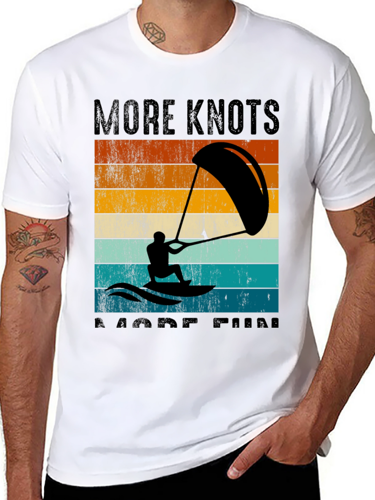 Kitesurfing T-Shirt - More Knots More Fun