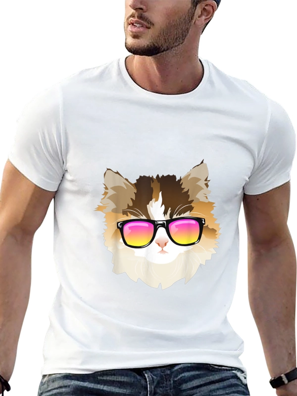 Cool Cat Tee - Black Short Sleeve T-Shirt