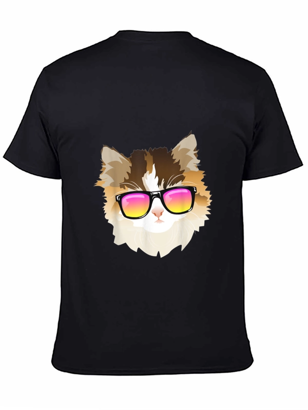 Cool Cat Tee - Black Short Sleeve T-Shirt