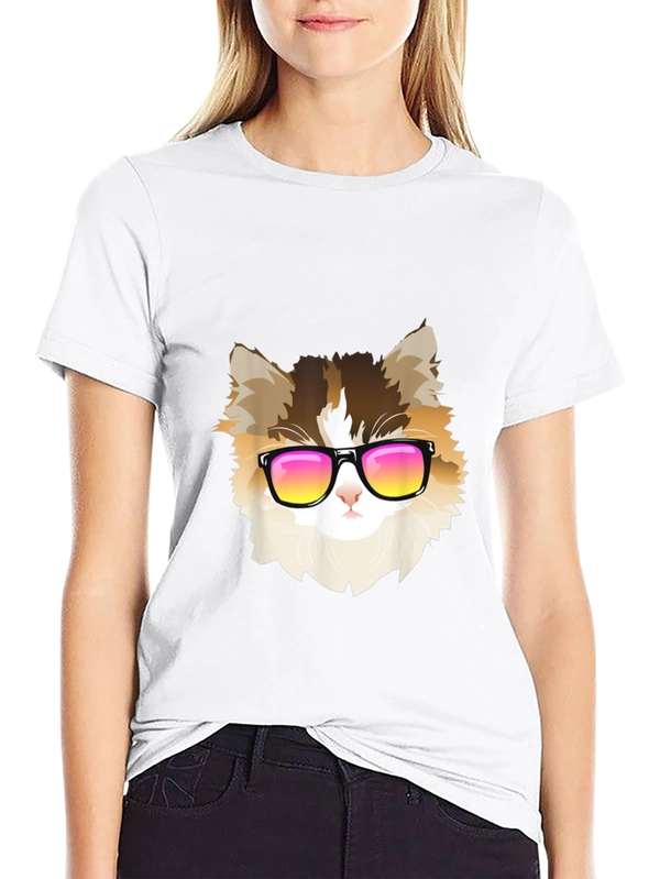 Cool Cat Tee - Black Short Sleeve T-Shirt