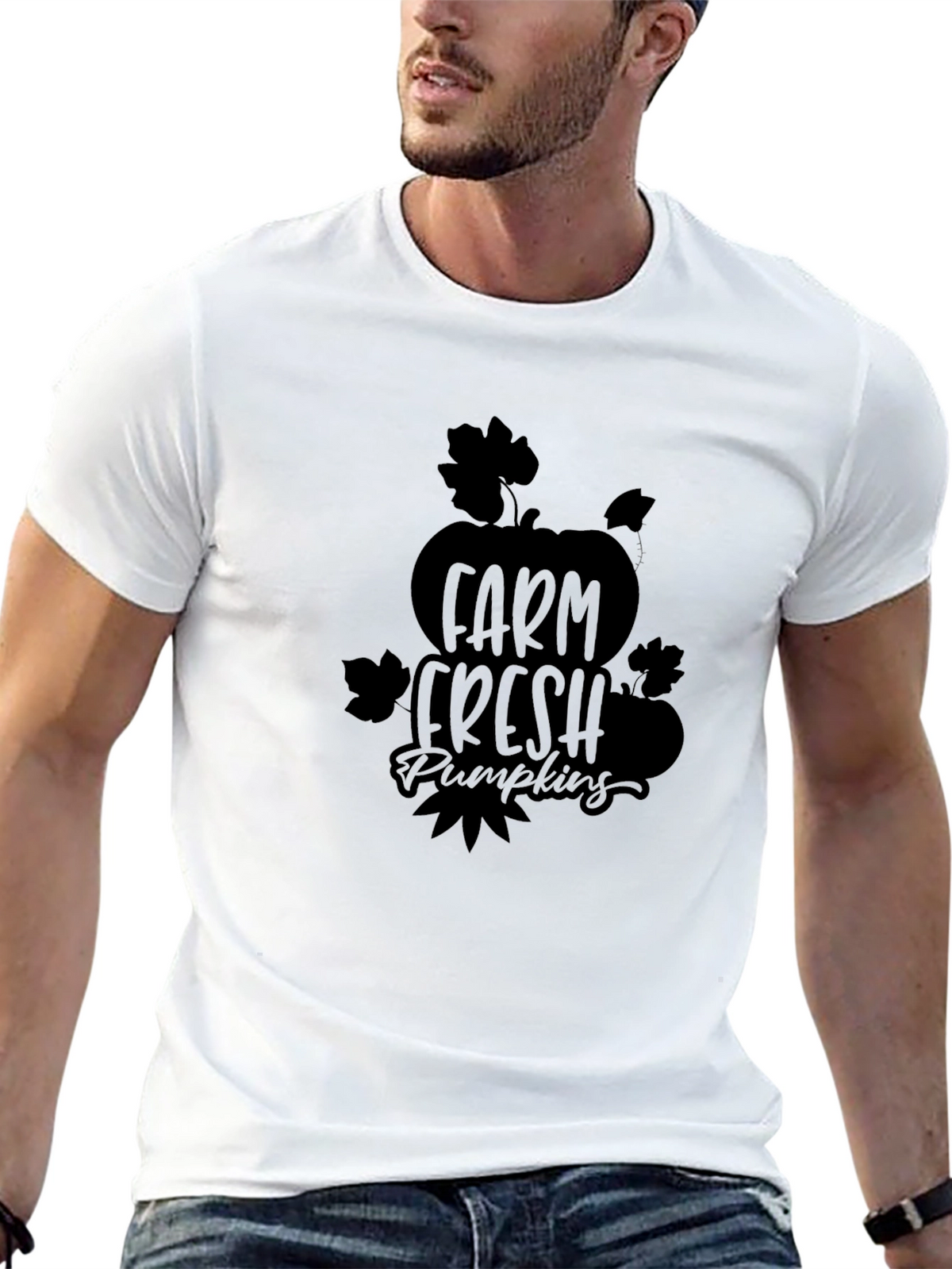Farm Fresh Pumpkins Graphic Tee - Halloween & Fall