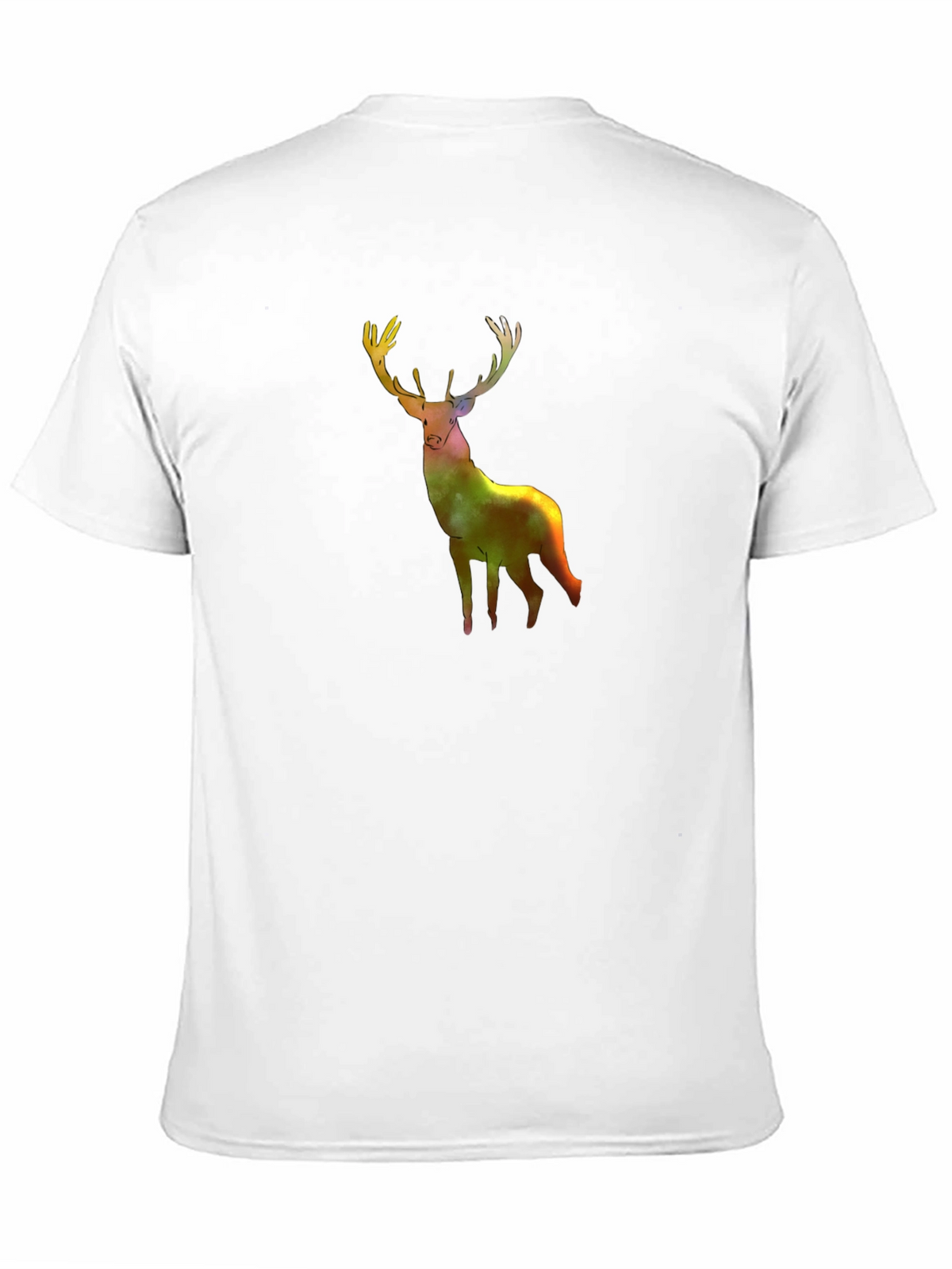 Galaxy Deer Graphic Tee - Stylish Mens Black T-Shirt