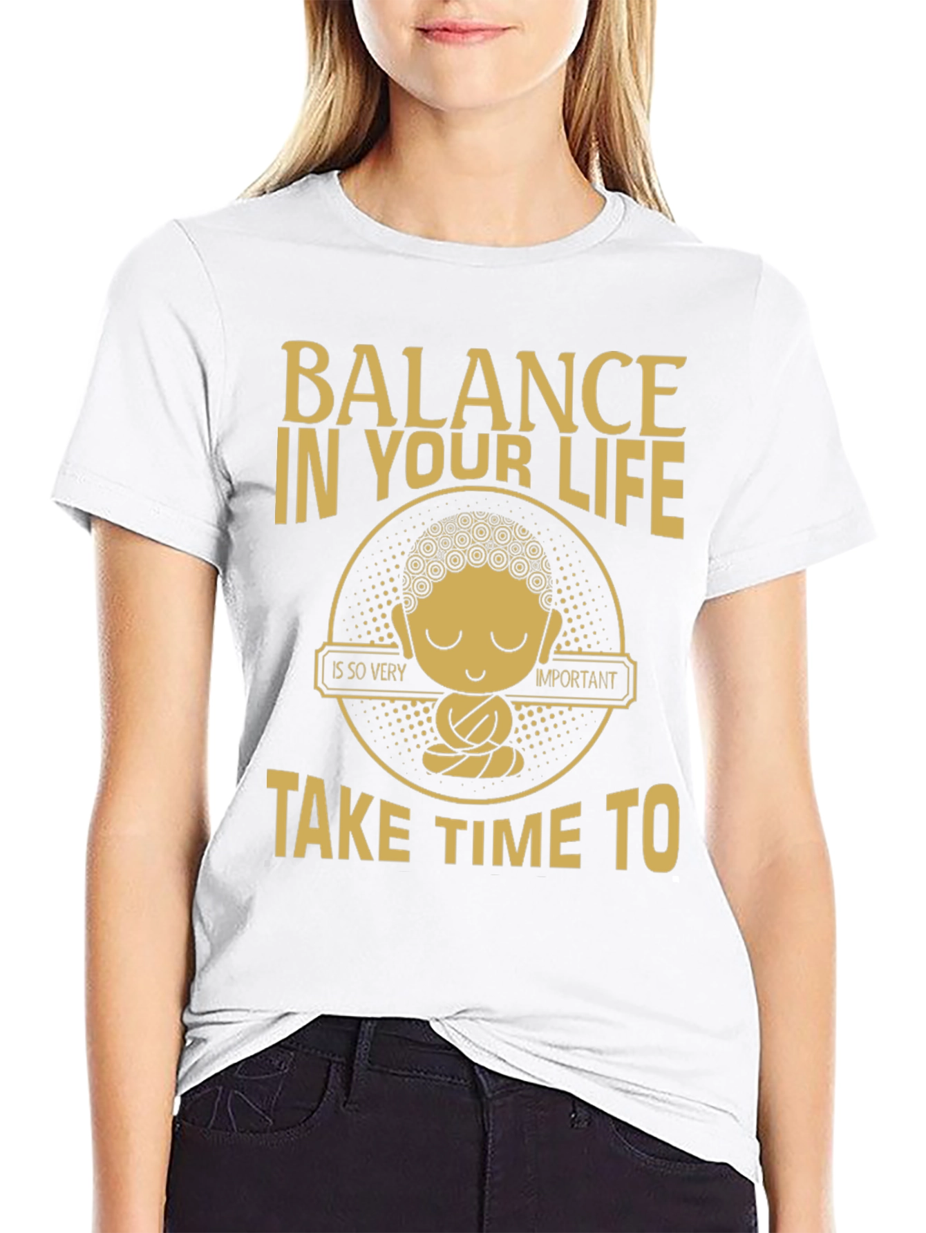 Balance in Life Buddha Graphic T-Shirt