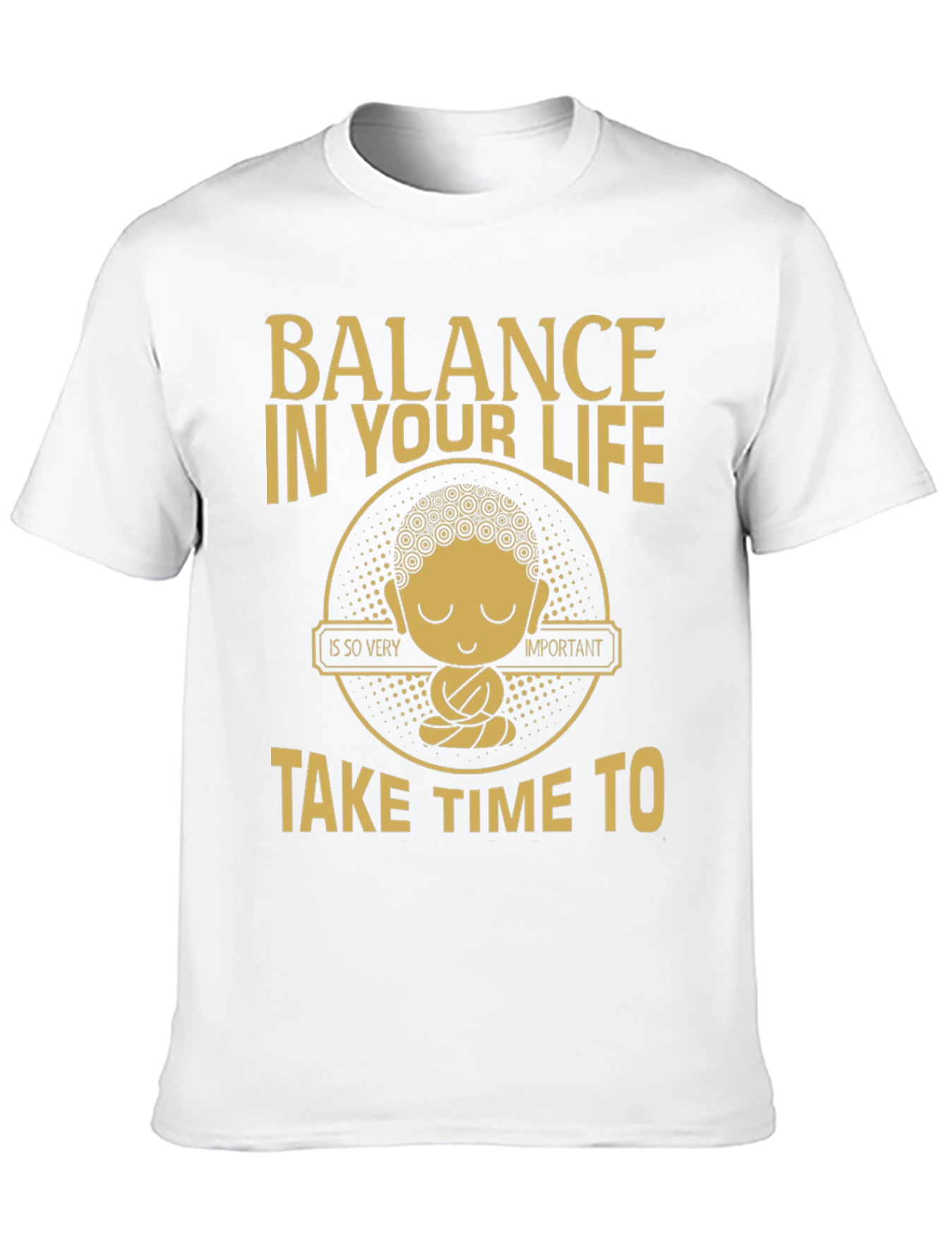 Balance in Life Buddha Graphic T-Shirt