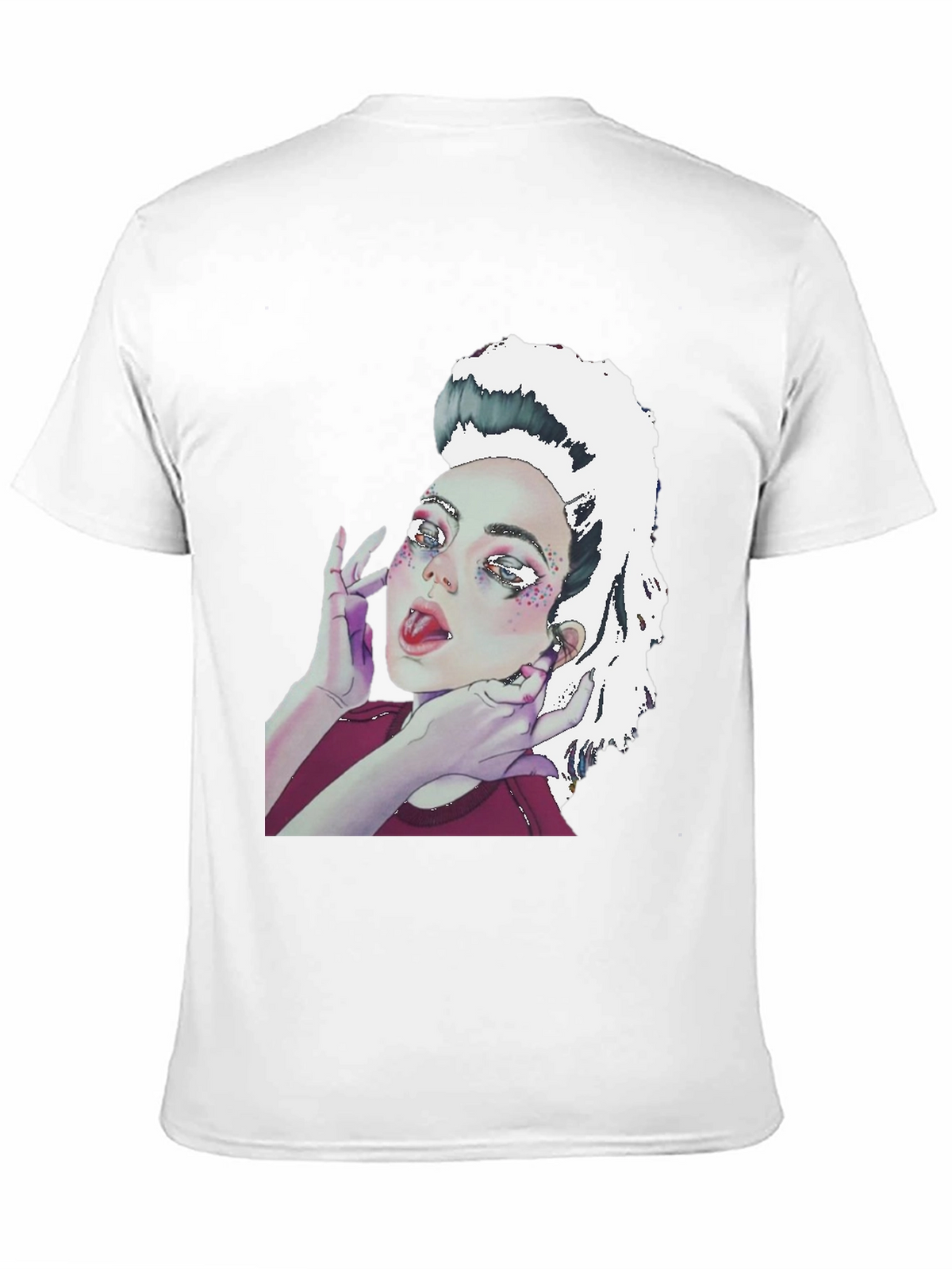 Graphic Print Tee - Unique Artistic Design