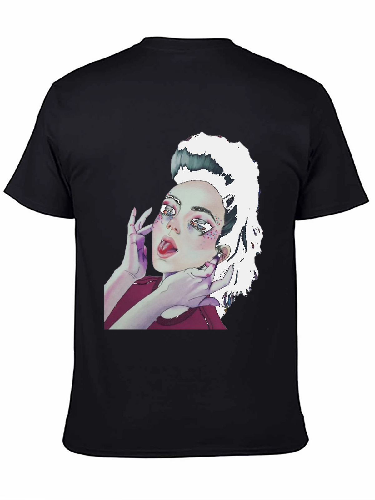 Graphic Print Tee - Unique Artistic Design