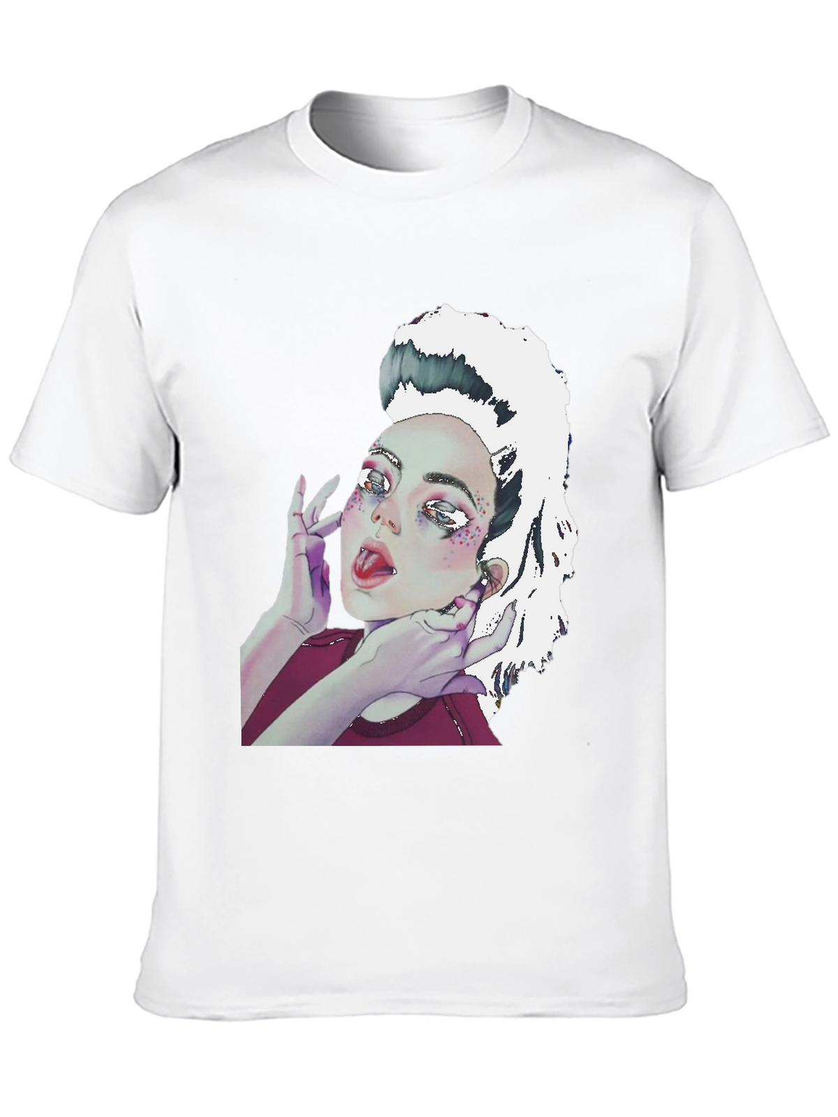 Graphic Print Tee - Unique Artistic Design