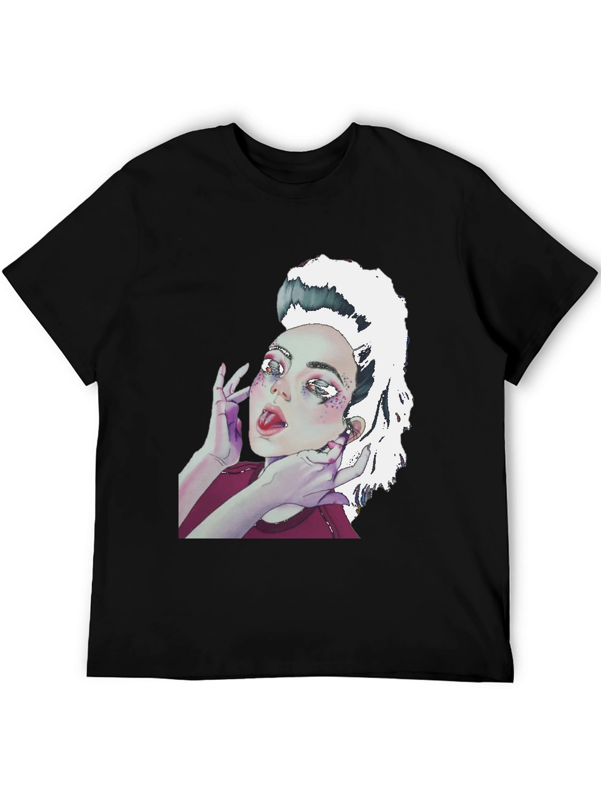 Graphic Print Tee - Unique Artistic Design