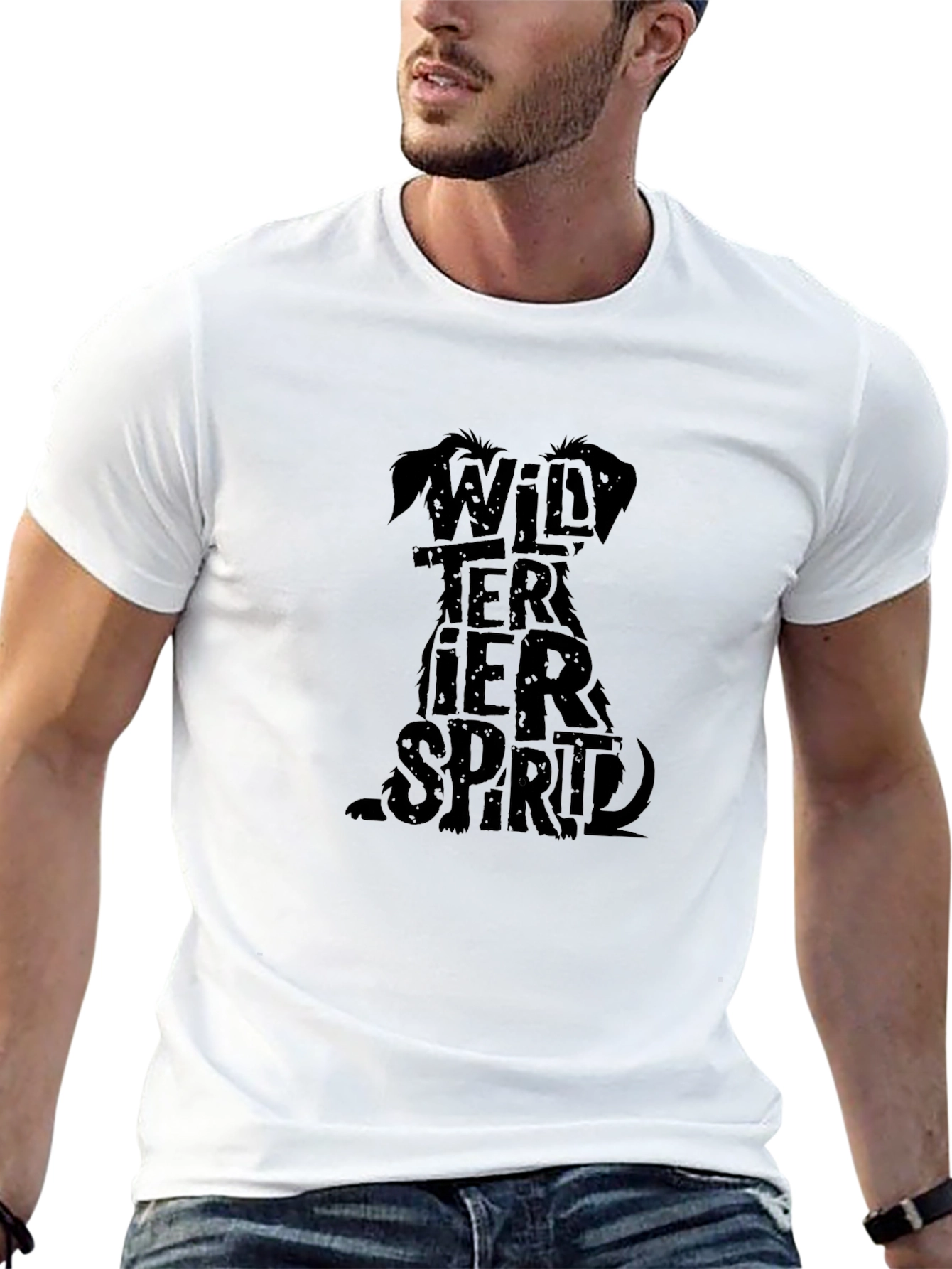 Wild Terrier Spirit Black T-Shirt